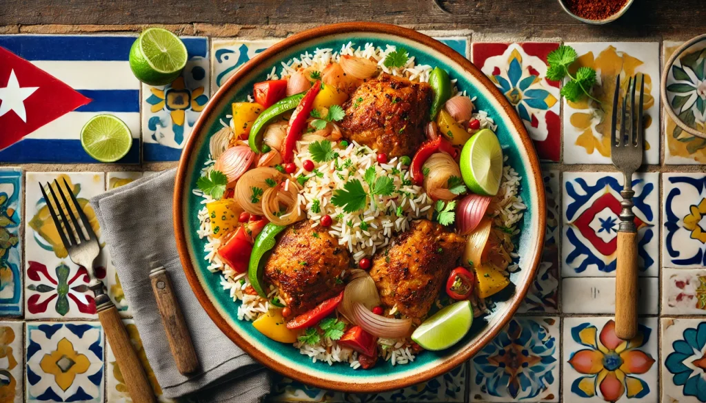 Cuban Chicken and Rice Menu